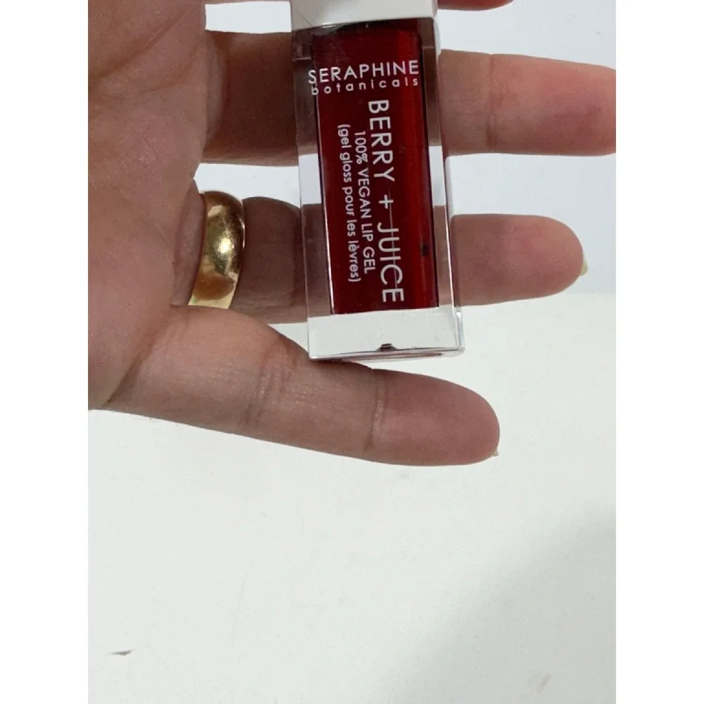 Seraphine Botanicals Berry + Juice 100% Vegan Lip Gel Cherry Compote 6mL NEW